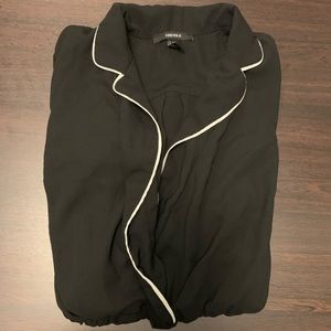 Tuxedo Romper with Long Sleeves 🔥